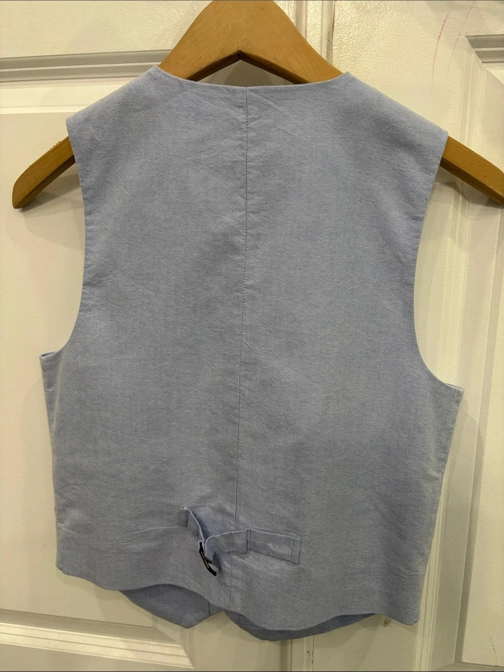 Janie and Jack Light Blue Linen Blend Boys' Vest